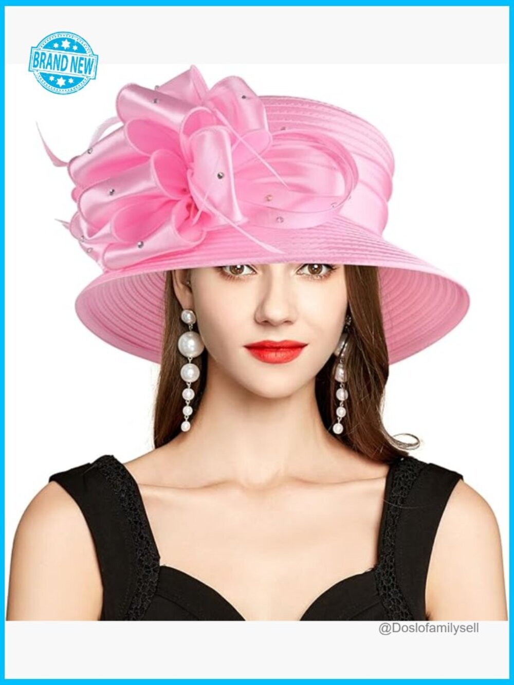 Bucket Hat Women Ladies Mesh Feather Fascinator Derby Church Wedding Sun UV
